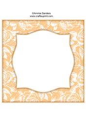 Vintage Rose 8x8 Blank Card Front - Bright Shade