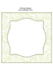 Vintage Rose 8x8 Blank Card Front - Bright Shade