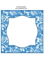 Vintage Rose 8x8 Blank Card Front - Bright Shade