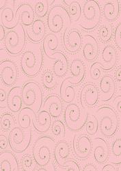 Sweet Flower Girl Dotted Swirls Backing Paper