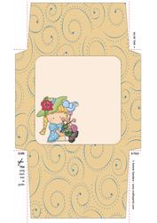 Sweet Flower Girl 5x5 Envelope