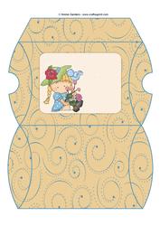 Sweet Flower Girl Pillow Box