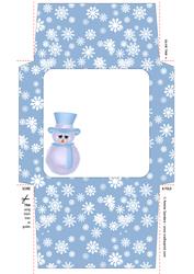 Christmas Snowman 5x5 Envelope