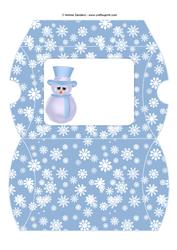 Christmas Snowman Pillow Box