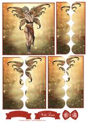 Ethereal Fairy ' Sunset ' Scallop Side Stacker