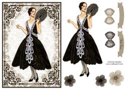 Vintage Fashion Beauty A5 Quick Card