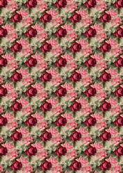 Vintage Pretty Pink & Red Roses Backing Paper