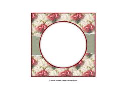 Beautiful 6x6 Torn Strip Vintage Roses Insert