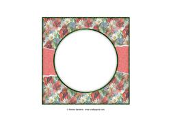 Beautiful 6x6 Torn Strip Vintage Poppies Insert