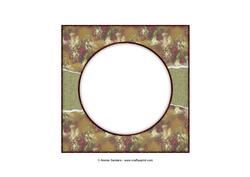 Beautiful 6x6 Torn Strip Vintage Roses Insert