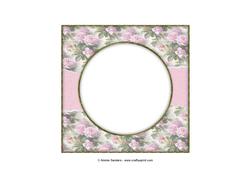 Beautiful 6x6 Torn Strip Vintage Roses Insert