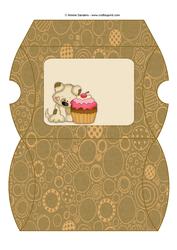 Puppy & Cupcake Pillow Box