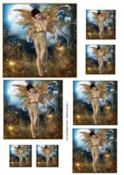 Ethereal Fairy ' Evening ' Assorted Size Toppers