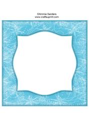 Snow Flurry 8x8 Blank Card Front - Bright Shade