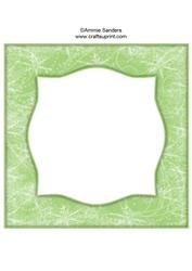 Snow Flurry 8x8 Blank Card Front - Bright Shade