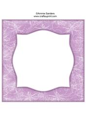 Snow Flurry 8x8 Blank Card Front - Bright Shade