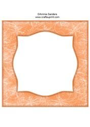 Snow Flurry 8x8 Blank Card Front - Bright Shade