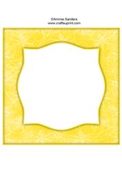 Snow Flurry 8x8 Blank Card Front - Bright Shade