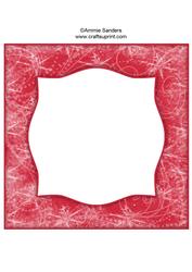 Snow Flurry 8x8 Blank Card Front - Bright Shade