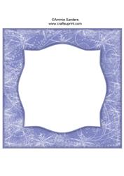 Snow Flurry 8x8 Blank Card Front - Bright Shade