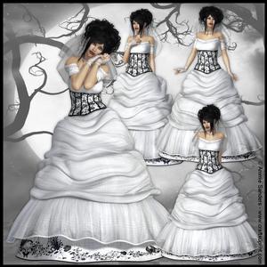 Beautiful Bride High Quality Poser Graphics