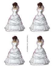 Beautiful Blushing Bride Quick Card Toppers