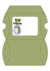 Christmas Snowman Pillow Box