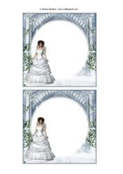 Beautiful Blushing Bride 5x5 Insert Panels