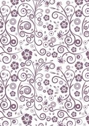 Floral Swirls A4 Backing Paper