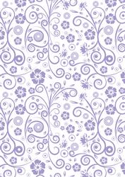 Floral Swirls A4 Backing Paper