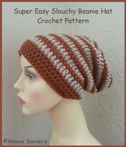 Super Easy Adult Slouchy Hat Crochet Pattern