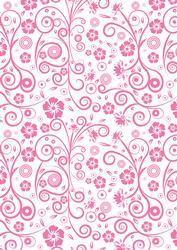 Floral Swirls A4 Backing Paper