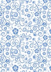 Floral Swirls A4 Backing Paper