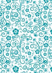 Floral Swirls A4 Backing Paper
