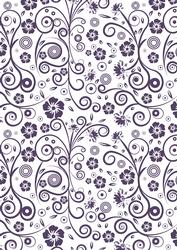 Floral Swirls A4 Backing Paper