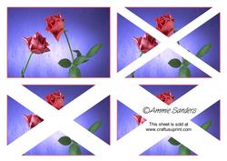 Deep Pink Roses Side Step Stacker