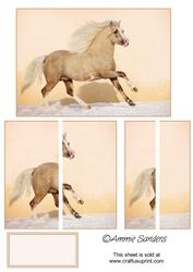 Beautiful Beige Horse Side Stacker