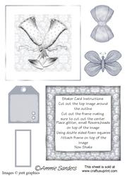 Celebration Silver Glasses Shaker Card Kit