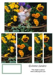 Cat in a Flower Basket Side Stacker