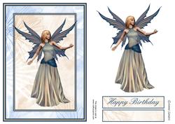 Magical Fairy Card Front Kit, Birthdays Etc - 