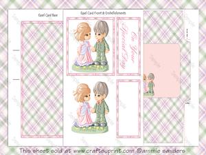 Wedding Couple Easel Card Kit