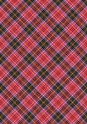 Plaid - Matching Pretty Rose Watercolour Pyramid Topper