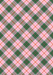 Plaid - Matching Pretty Rose Watercolour Pyramid Topper