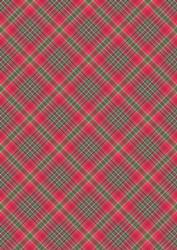 Plaid - Matching Pretty Rose Watercolour Pyramid Topper