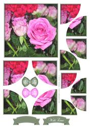 Beautiful Rose Watercolour Corner Stacker