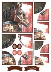 Beautiful Horse Watercolour Corner Stacker