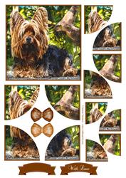 Yorkshire Terrier Watercolour Corner Stacker