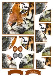 Tiger Watercolour Corner Stacker