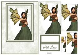 Beautiful Woodland Fairy Card Front