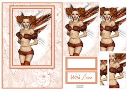 Beautiful Autumn Fairy Card Front